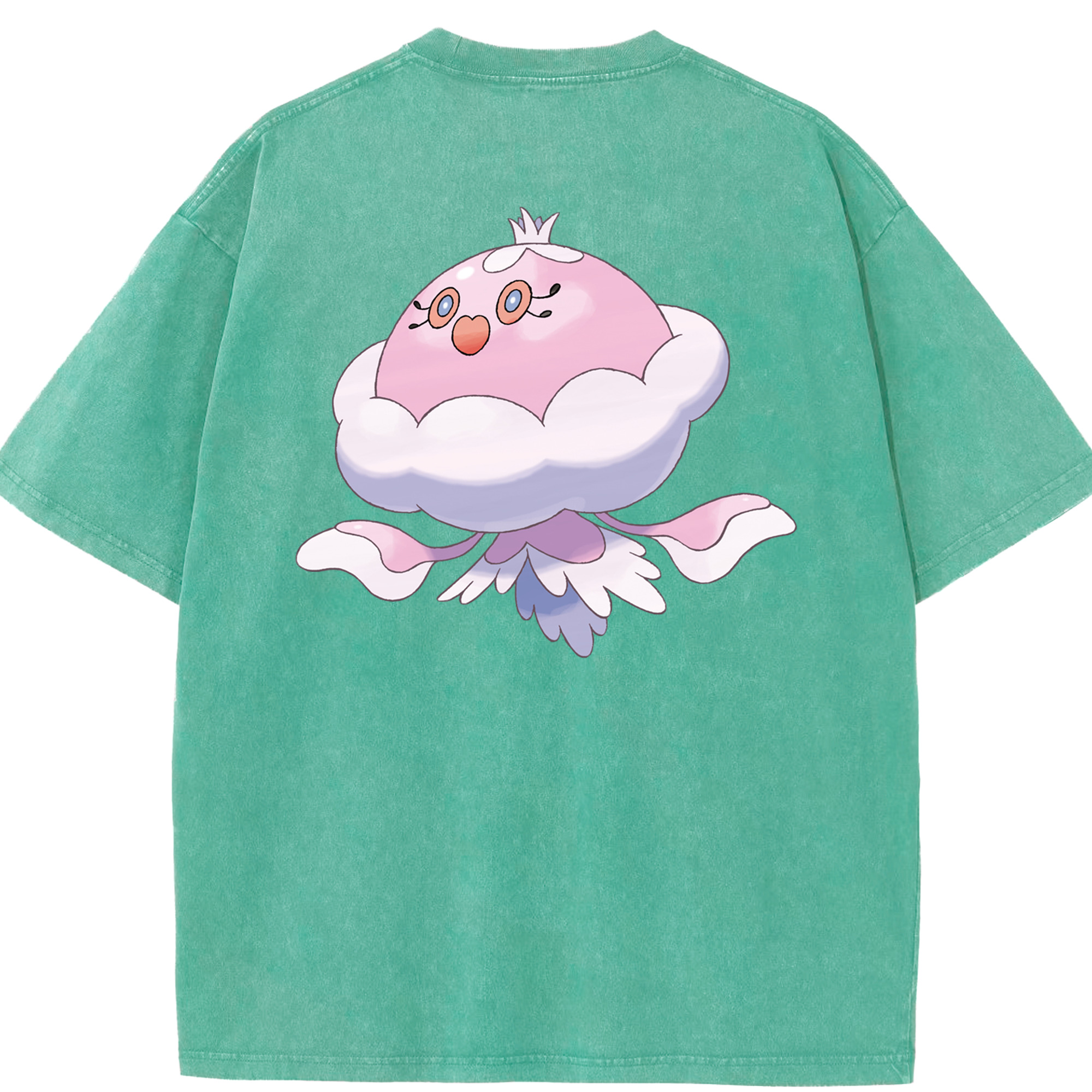 （画像用） ポケットモンスター Pokémon 綿100% ヴィンテージ風 半袖Tシャツ（背面プリント）